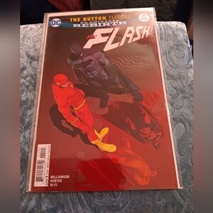 DC Comics The Flash Comic with Red and Black Cover